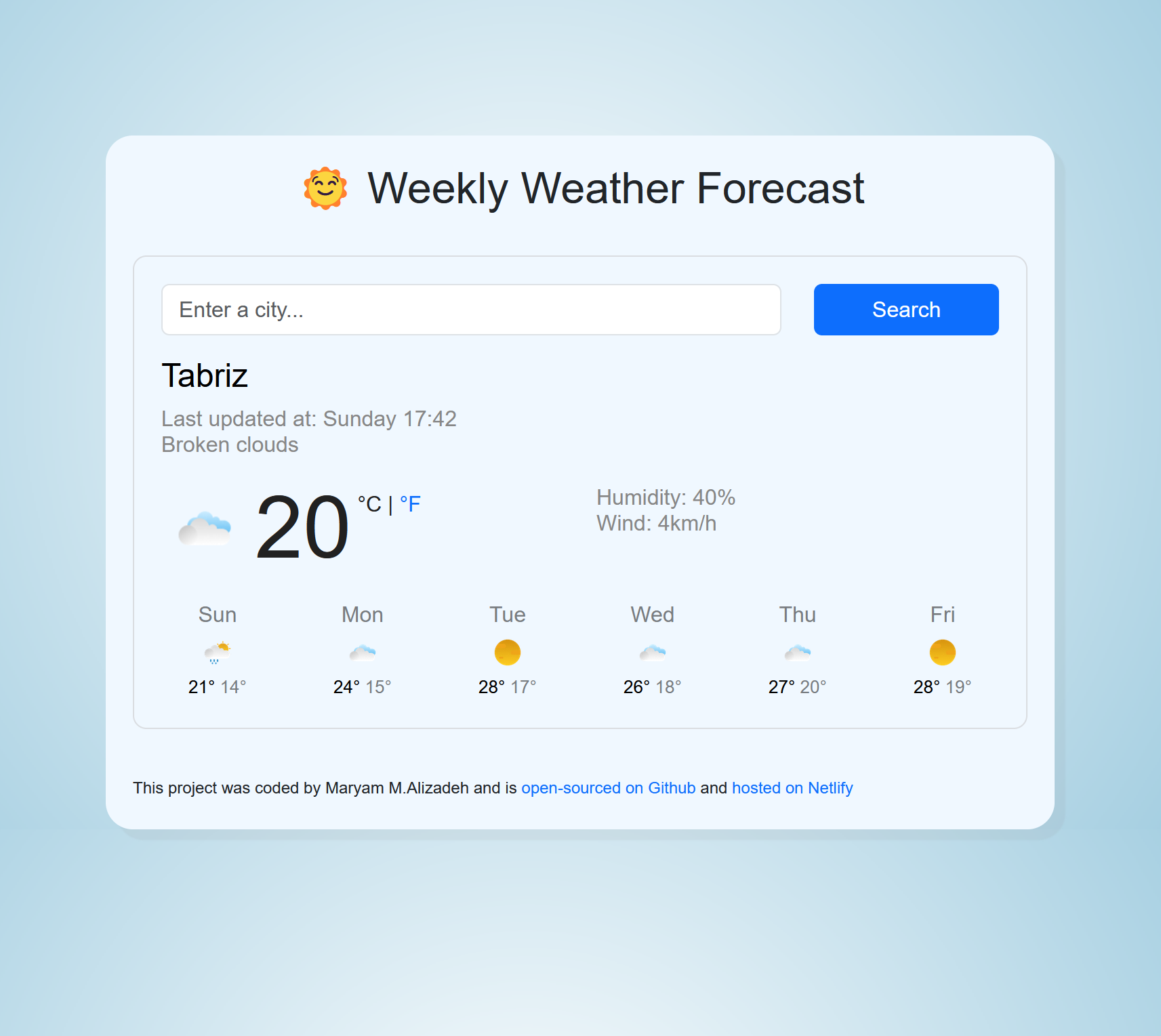 Weather Application